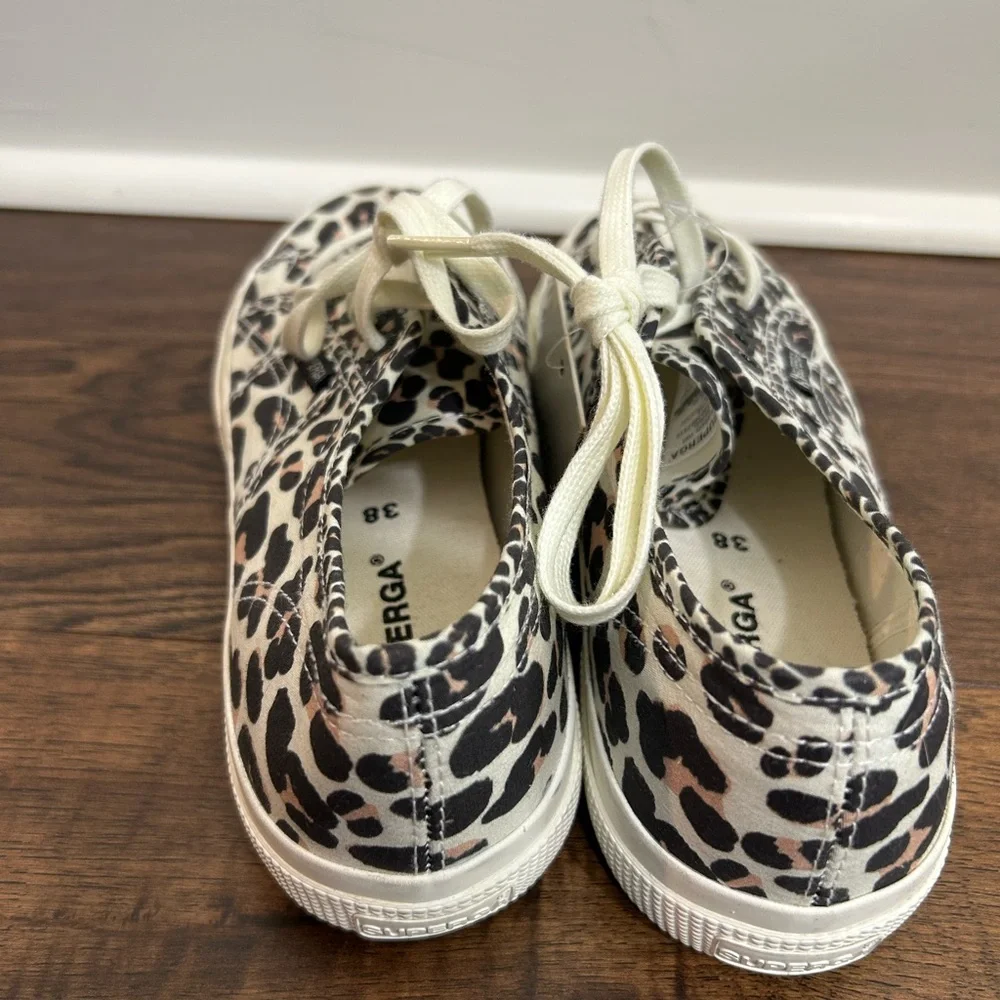 Superga 2750 Sneaker in Light Beige Leopard Avorio - Picture 3 of 6